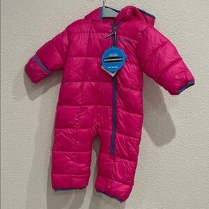 Columbia frosty freeze bunting, pink, water resistant NWT 6-12 months
